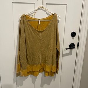 Free people sweatshirt size small cold shoulder